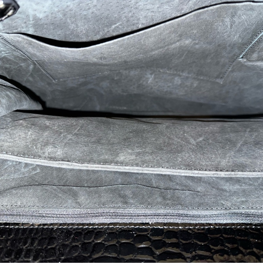 Large Croc Embossed Handbag - Grace Kelly inspired - Picture 2 of 9